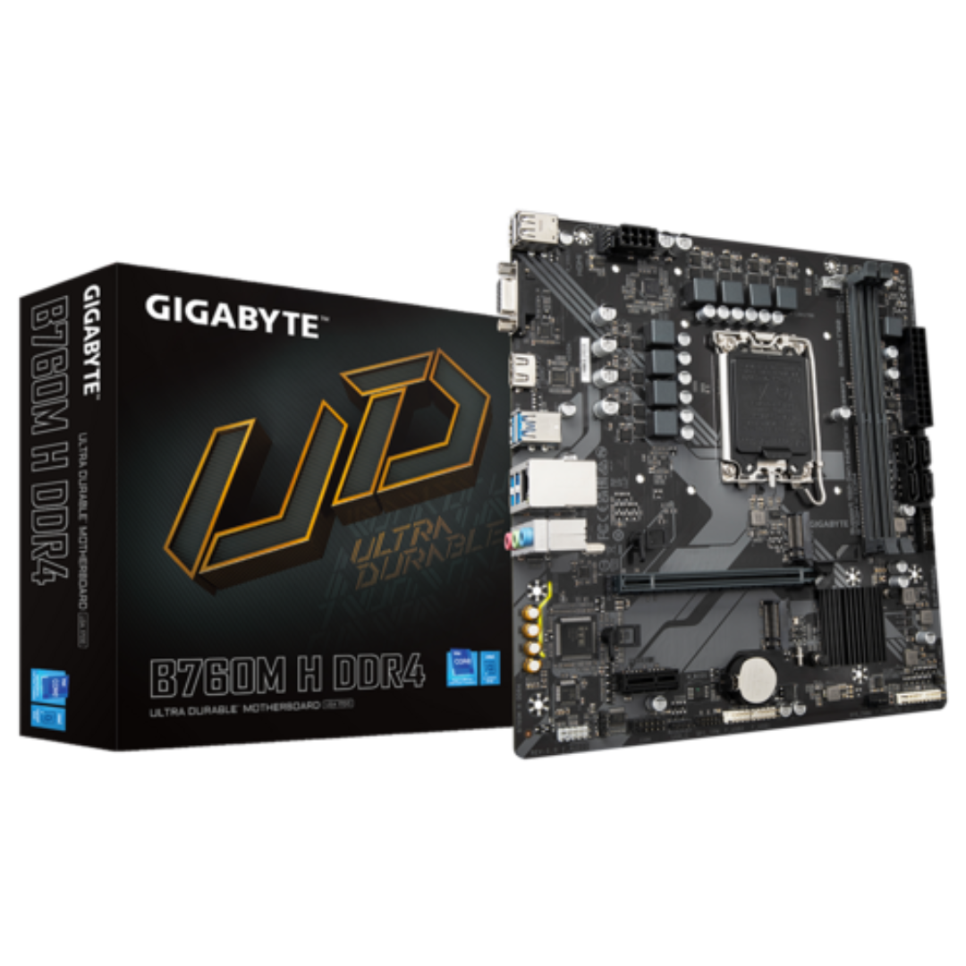 MOTHERBOARD GIGABYTE B760M H DDR4 1200 MATX - Gigabyte